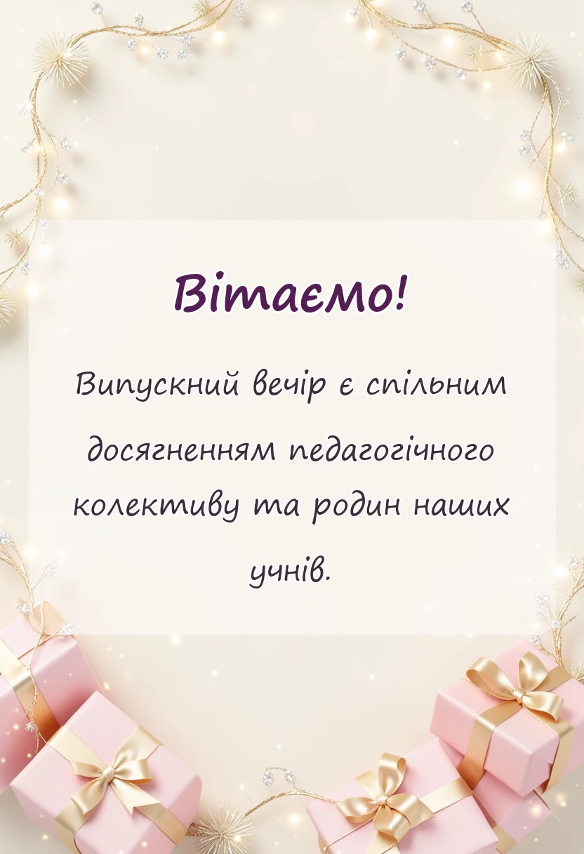 святкова картинка: подяка батькам на випускний та свята від вчителя