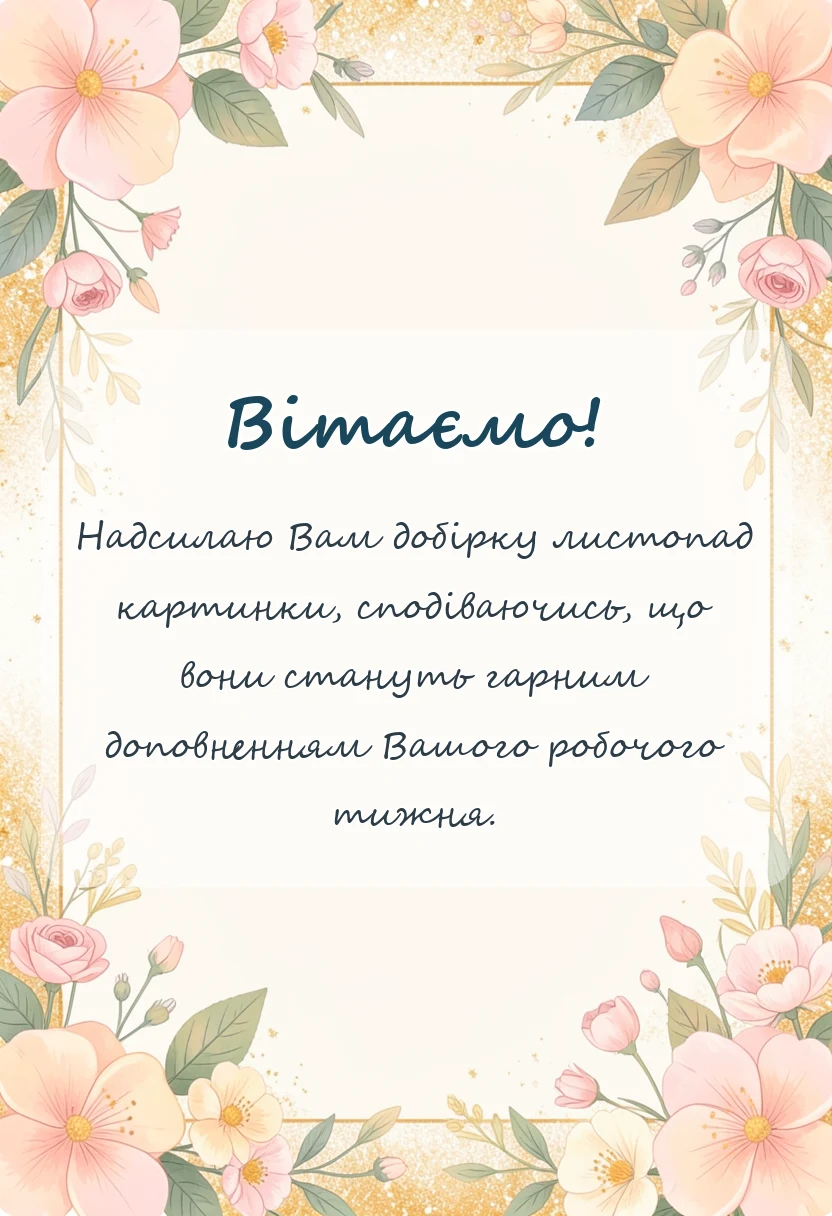 унікальна листівка - привіт листопад картинки