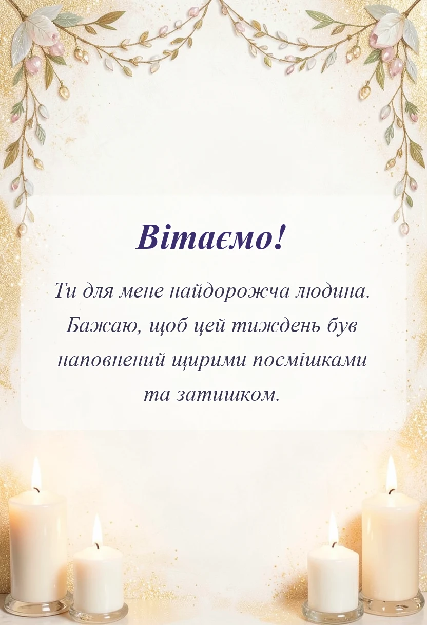 красива листівка: картинки з початком нового тижня своїми словами
