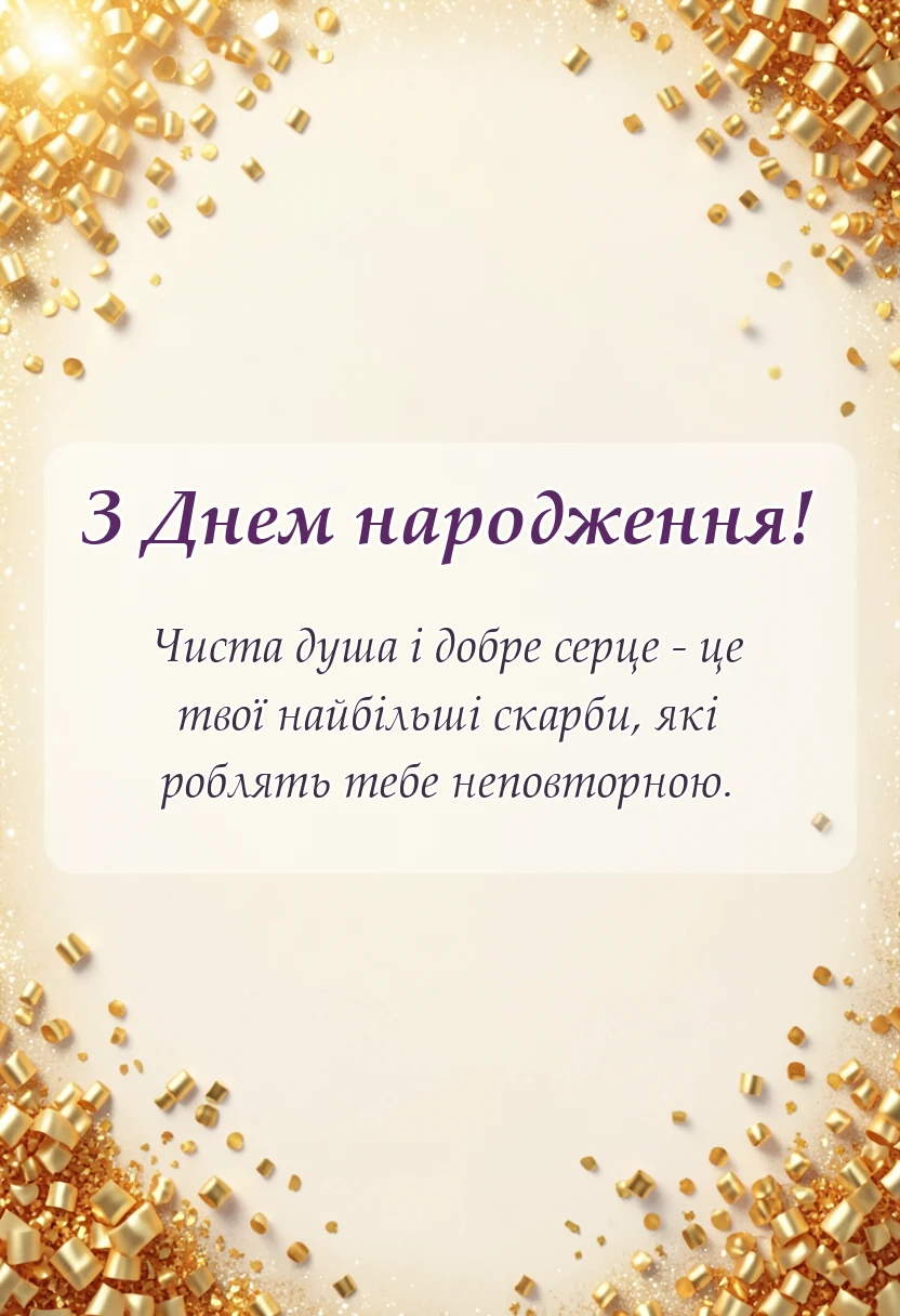 листівка з побажанням - ніжні слова для внучки