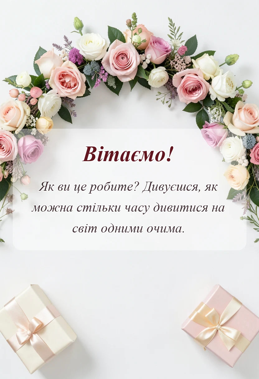 листівка з побажанням - привітання з весілля 55 років