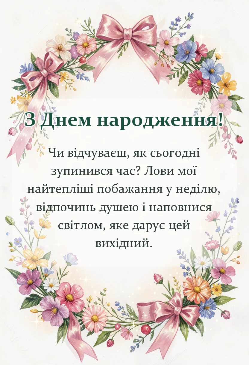 унікальна листівка - гарного недільного дня картинки