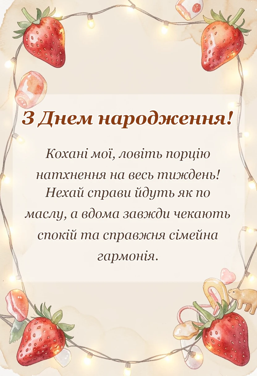 листівка з побажанням - гарного понеділка та вдалого тижня картинки