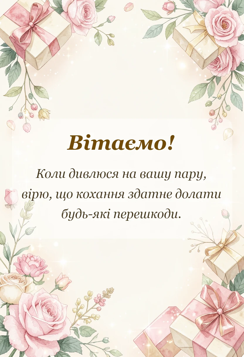 унікальна листівка - привітання з 36 років весілля