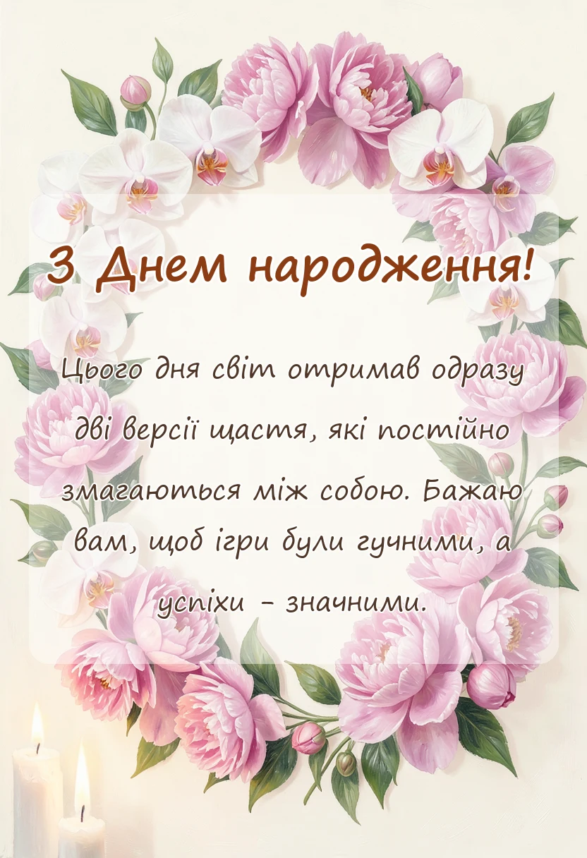 унікальна листівка - вітання з днем народження двійнят хлопчика і дівчинки