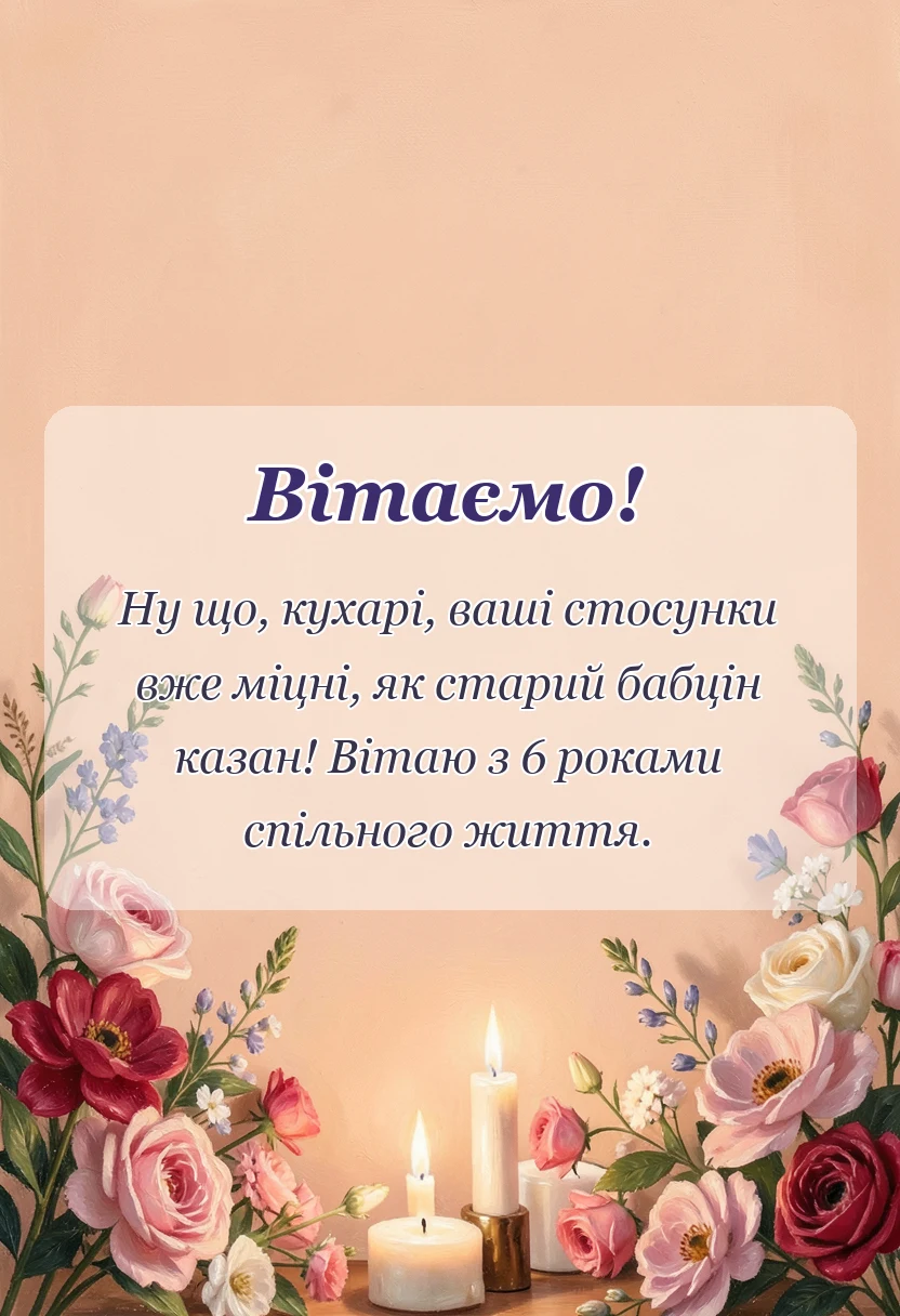 вітальна листівка - картинки чавунного весілля
