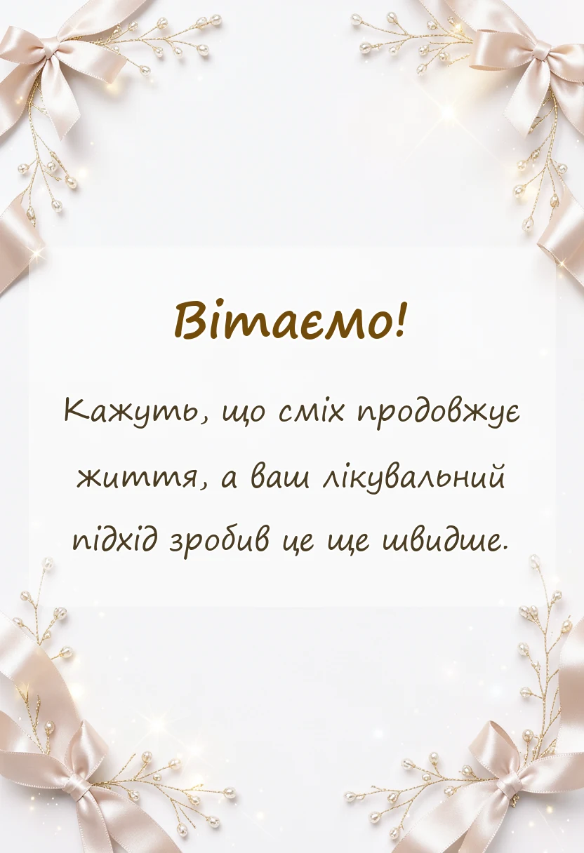 унікальна листівка - подяка лікарю