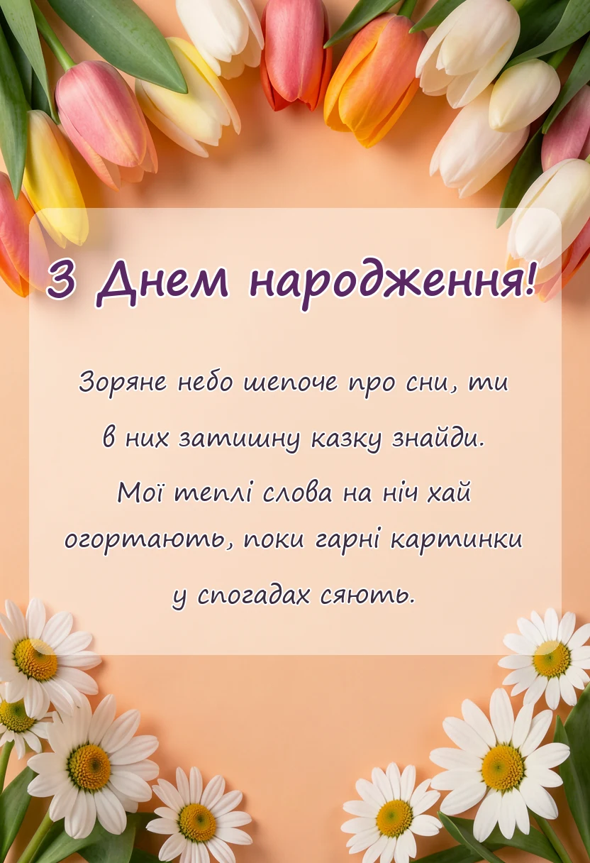 вітальна листівка - безкоштовні картинки на добраніч