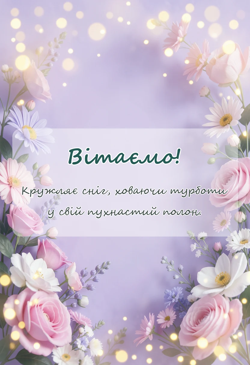 унікальна листівка - з першим снігом картинки