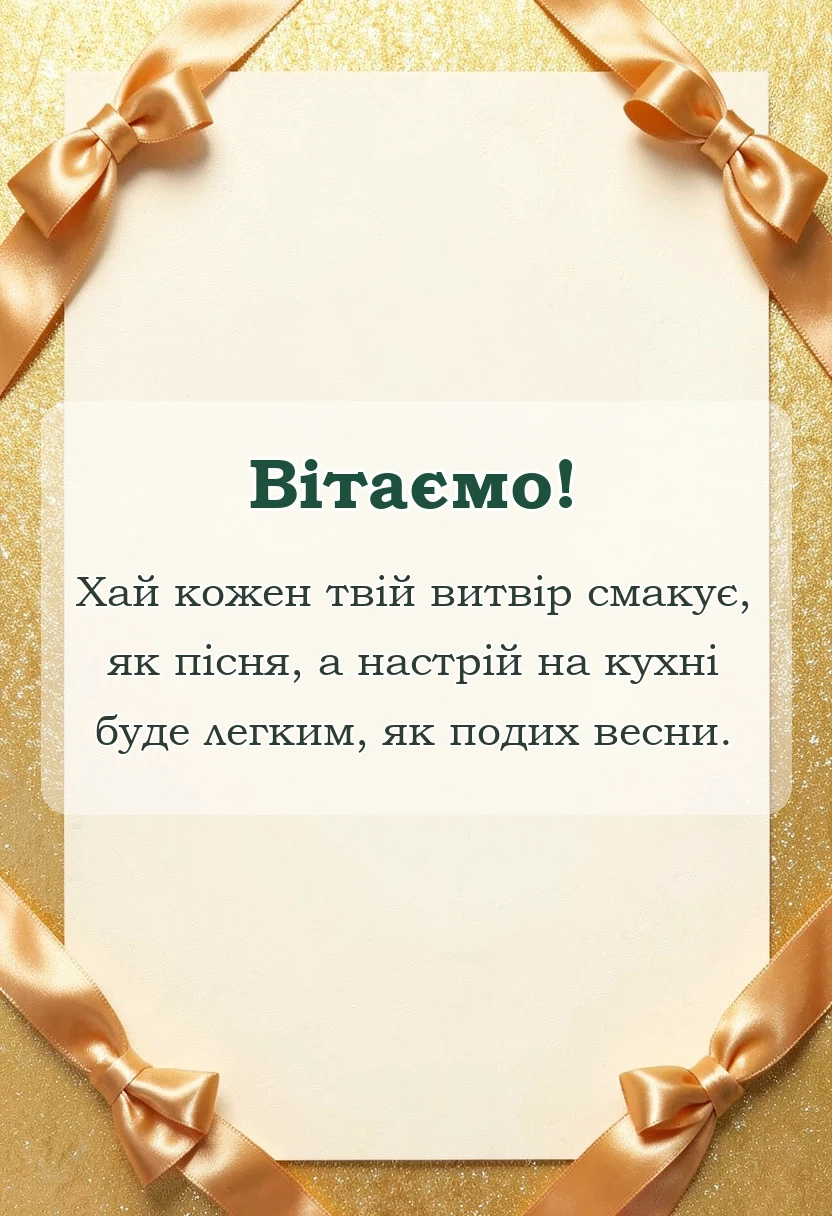 листівка з побажанням - картинки з днем кухаря