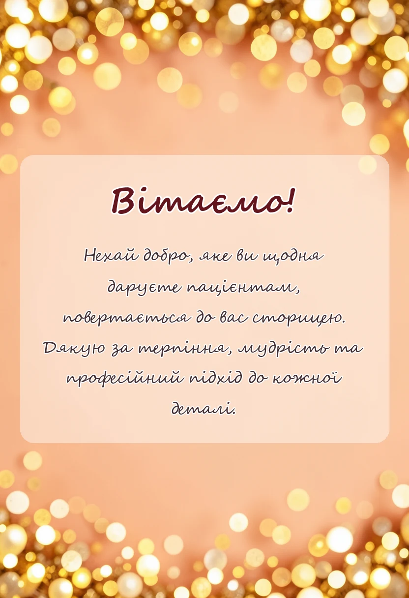 унікальна листівка - подяка лікарю