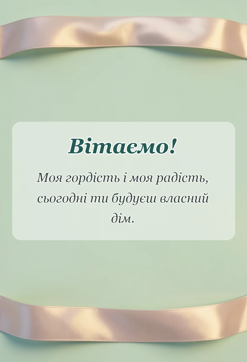 унікальна листівка - привітання з днем весілля від мами сину