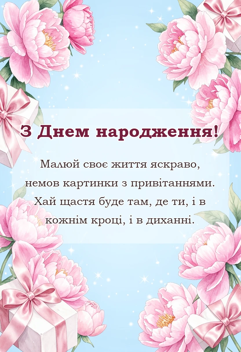 красива листівка: бажаю щастя картинки