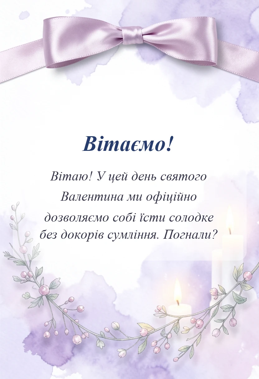 листівка з побажанням - картинки з днем закоханих українською