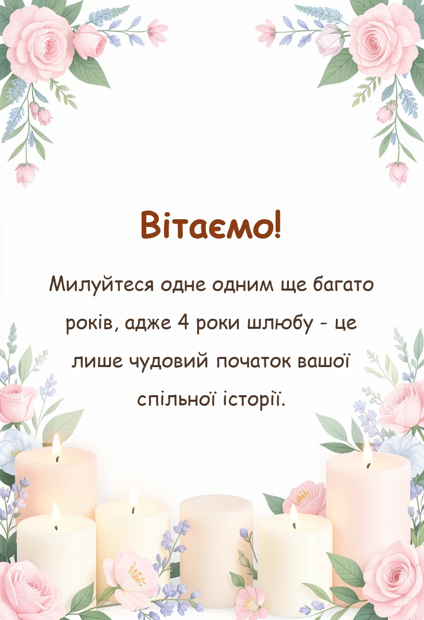 унікальна листівка - картинки з роковиною весілля