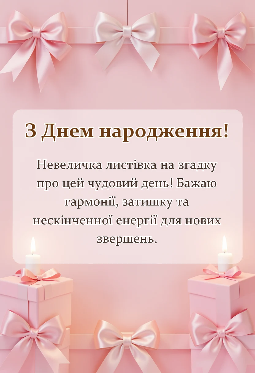 листівка з побажанням - вітання з днем народження з картинками