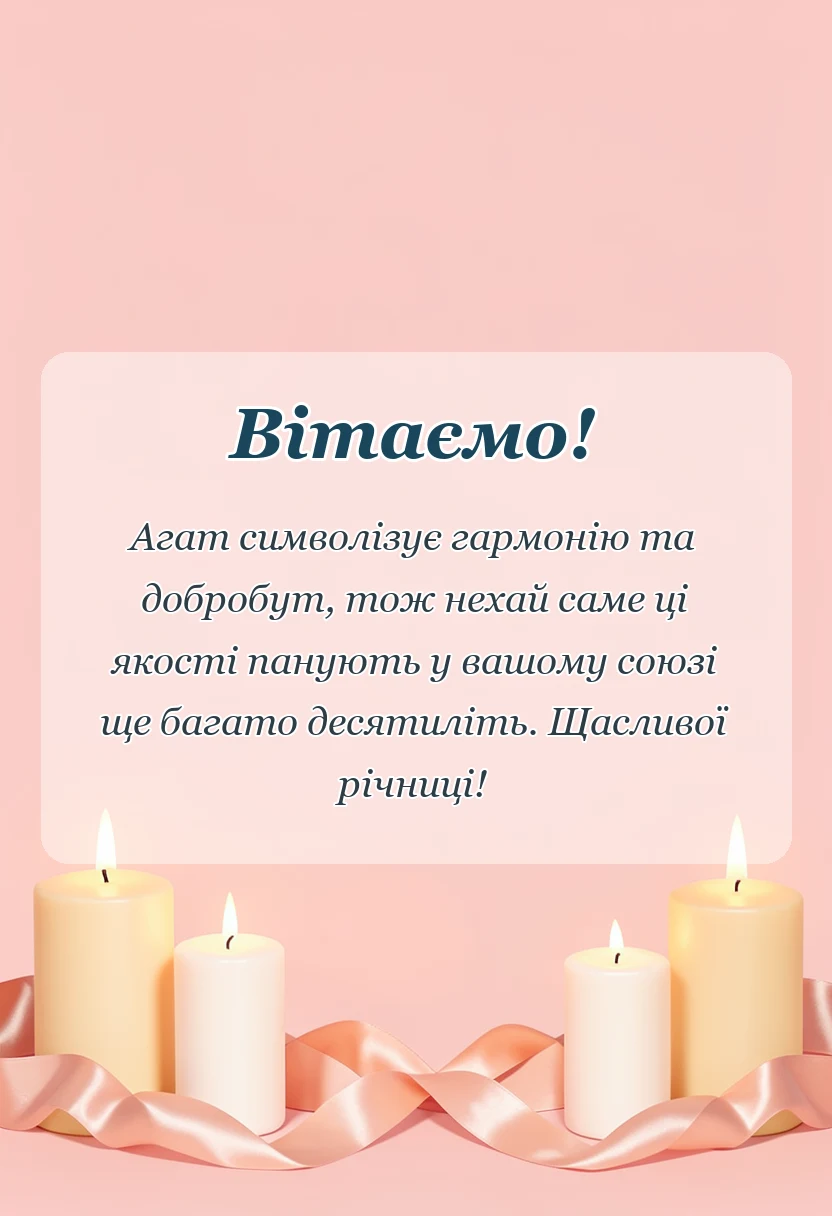 вітальна листівка - привітання з 36 років весілля