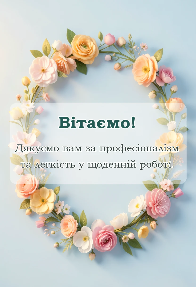 вітальна листівка - привітання з 8 березня колегам по роботі в прозі